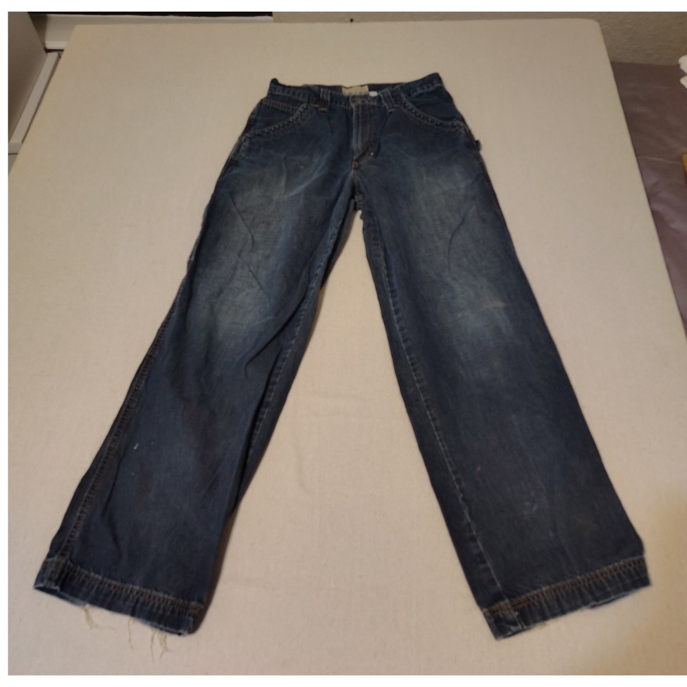 Old Navy Painters‎ Jeans Carpenter Style Dark Denim Relaxed Fit Men Size 30x32 6